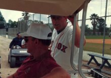 Eddie Kasko and Dave at Winter Haven Spring Training