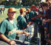 Dave Holt coach and play baseball manager of Salinas Peppers 1995