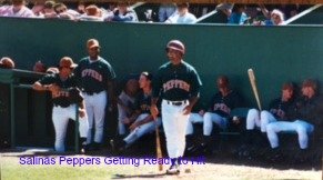 On deck hitters getting ready to bat