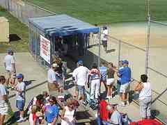 dugout parents support after baseball game