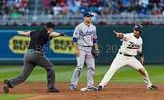 Stolen base vs the Dodgers